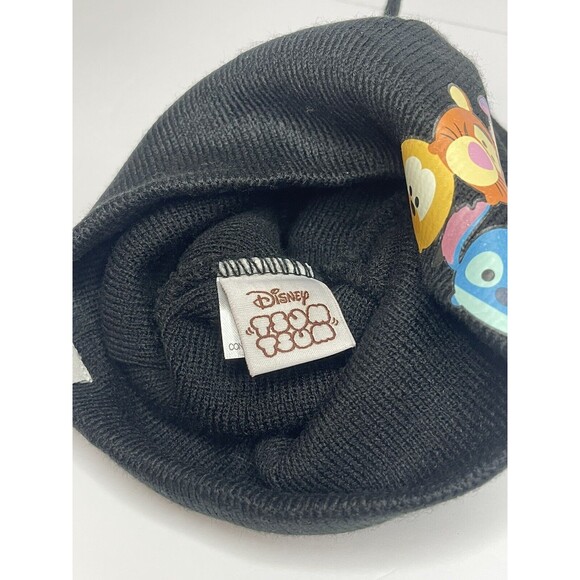 Disney Tsum Tsum Knit Cap Beanie & Knit Glove Set NWOT Black YOUTH KIDS - Picture 4 of 5